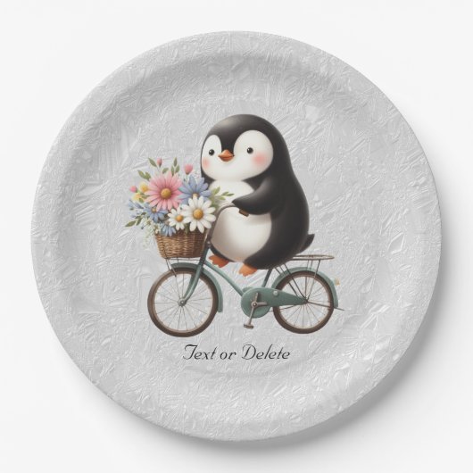 Floral Bicycle Pinguin Paper Bord (Voorkant)