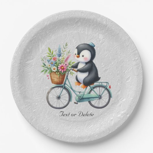 Floral Bicycle Pinguin Paper Bord (Voorkant)
