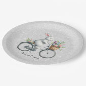 Floral Bicycle Rabbit Paper Bord (Gekanteld)