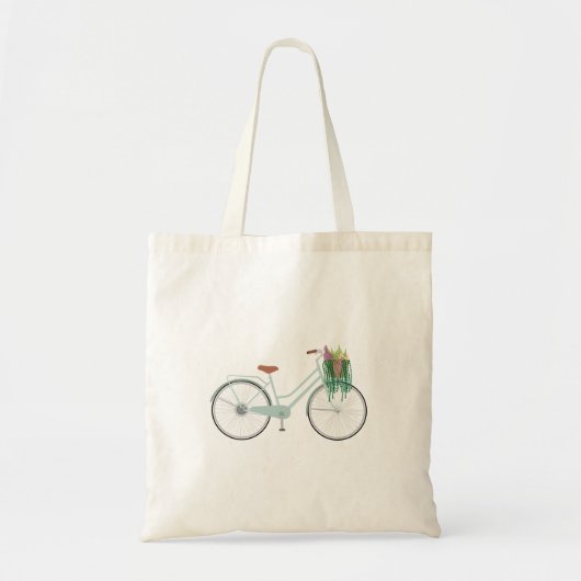 Floral Bicycle Tote Bag (Voorkant)