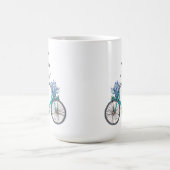 Floral Bicycle Watercolor Design Boho Chic Coffee Koffiemok (Center)