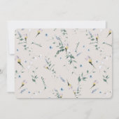 Floral Bicycle Waterverf Birthday Foto Kaart (Achterkant)