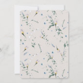 Floral Bicycle Waterverf Vrijgezellenfeest Kaart (Achterkant)