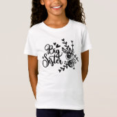 Floral Big Sister T-Shirt (Voorkant)