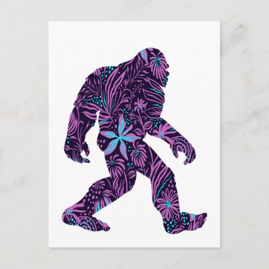 FLORAL BIGFOOT BRIEFKAART (Voorkant)