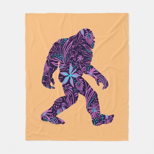 FLORAL BIGFOOT FLEECE DEKEN (Voorkant)