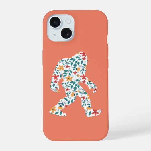 FLORAL BIGFOOT iPhone 15 CASE (Achterkant)