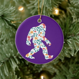 FLORAL BIGFOOT KERAMISCH ORNAMENT