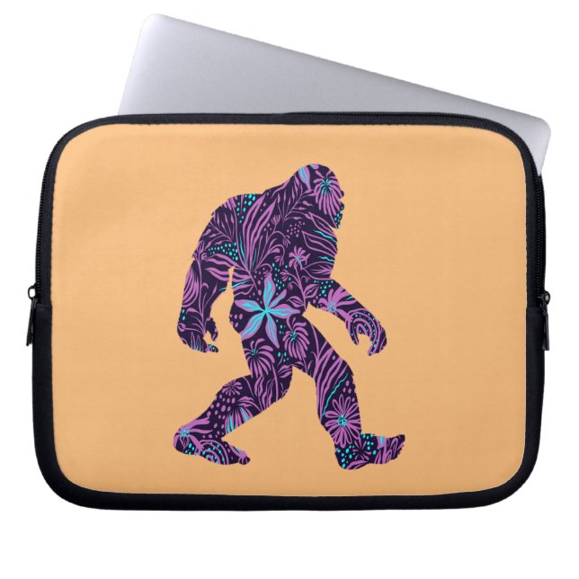 FLORAL BIGFOOT LAPTOP SLEEVE (Voorkant)