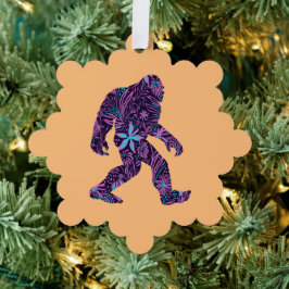 FLORAL BIGFOOT ORNAMENT KAART