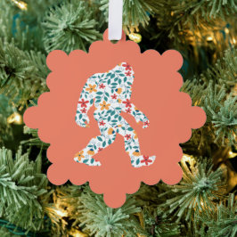FLORAL BIGFOOT ORNAMENT KAART