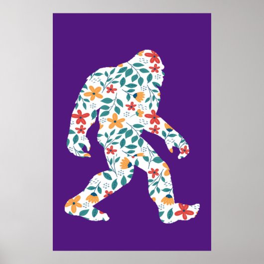 FLORAL BIGFOOT POSTER (Voorkant)