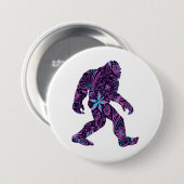 FLORAL BIGFOOT RONDE BUTTON 7,6 CM (Voorkant /achterkant)
