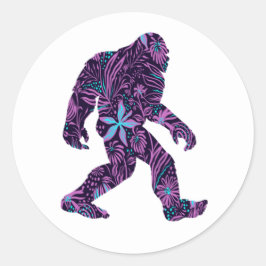 FLORAL BIGFOOT RONDE STICKER