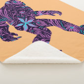 FLORAL BIGFOOT SHERPA DEKEN (3/4)