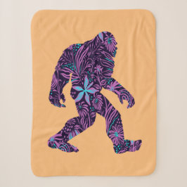 FLORAL BIGFOOT SHERPA DEKEN