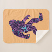 FLORAL BIGFOOT SHERPA DEKEN (Voorkant (horizontaal))