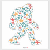 FLORAL BIGFOOT STICKER (Vel)