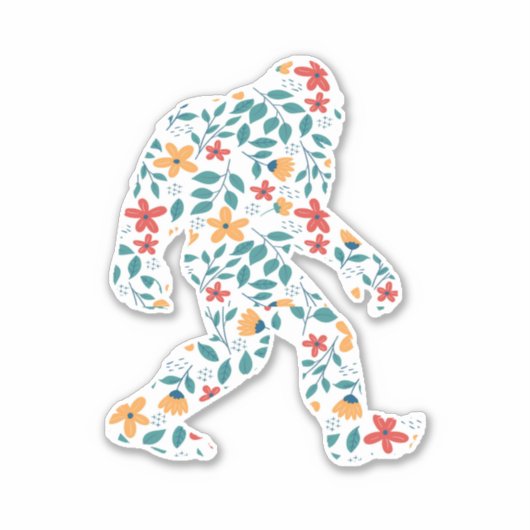 FLORAL BIGFOOT STICKER (Voorkant)