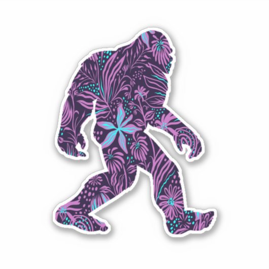 FLORAL BIGFOOT STICKER (Voorkant)