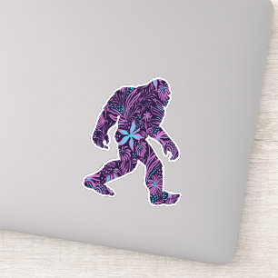 FLORAL BIGFOOT STICKER
