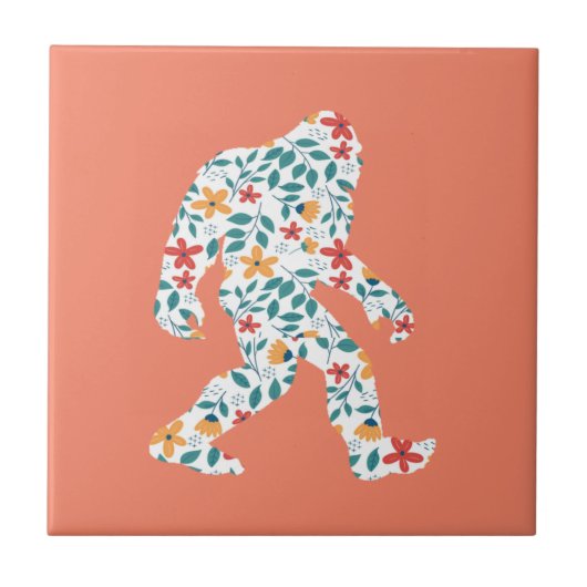 FLORAL BIGFOOT TEGELTJE (Voorkant)