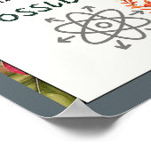 Floral Bijbel vers met God Alle dingen zijn - Poster (Hoek)