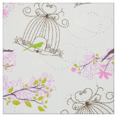 Floral Bird Cage Fabric 2 Stof (Swatch)