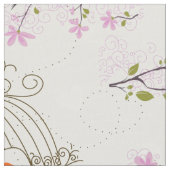 Floral Bird Cage Fabric 2 Stof (Close Up)