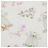 Floral Bird Cage Fabric 2 Stof (Swatch)