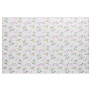 Floral Bird Cage Fabric Stof