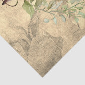 Floral Bird Cage Perkament Achtergrond Decoupage Tissuepapier (Detail)