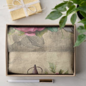 Floral Bird Cage Perkament Achtergrond Decoupage Tissuepapier (Geschenk)