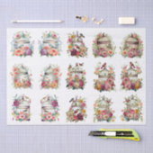 Floral Bird Cages for Small Decoupage Projects Tissuepapier (Craft)