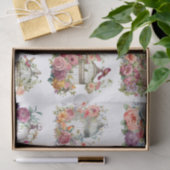 Floral Bird Cages for Small Decoupage Projects Tissuepapier (Geschenk)