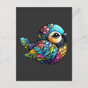 Floral Bird Harmony Briefkaart