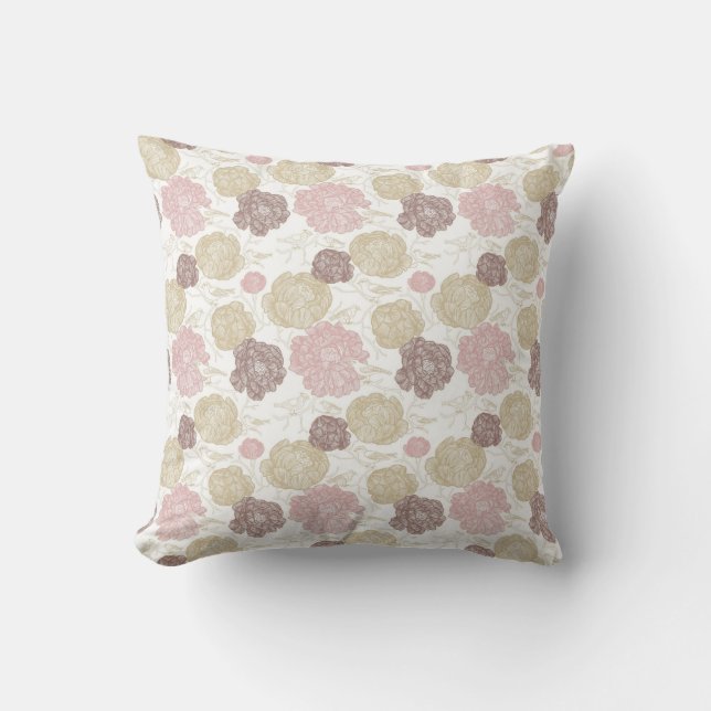 Floral Bird Pillow Kussen (Voorkant)