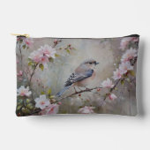 Floral Bird Print Accessory Pouch Etui (Voorkant)