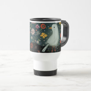 Floral Bird Reisbeker