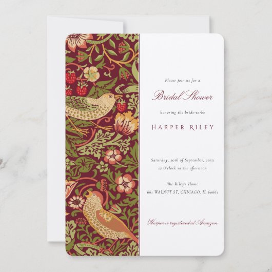  Floral Bird Theme Vrijgezellenfeest Kaart (Voorkant)