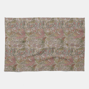  Floral Bird William Morris Dove en Roos Theedoek