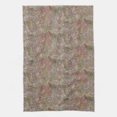  Floral Bird William Morris Dove en Roos Theedoek (Verticaal)