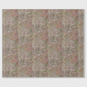 Floral Bird William Morris Dove en Roos W Cadeaupapier (Vlak)