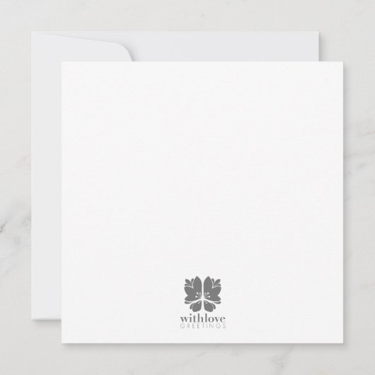 Floral Birds Baby shower Invitation Kaart (Achterkant)