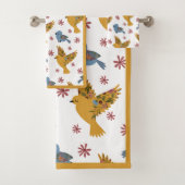 Floral Birds Bad Handdoek (Insitu)