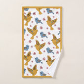 Floral Birds Bad Handdoek (Handdoek)