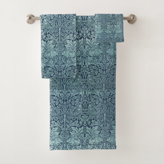 Floral Birds William Morris Brer Rabbit Bad Handdoek (Insitu)