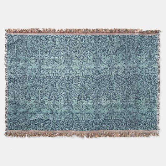 Floral Birds William Morris Brer Rabbit Deken (Voorkant)