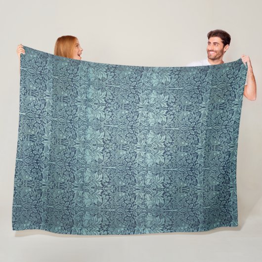  Floral Birds William Morris Brer Rabbit Fleece Deken (In situ)