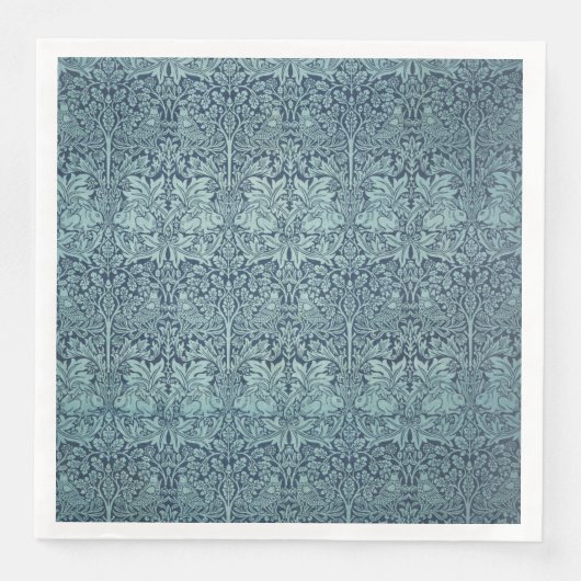  Floral Birds William Morris Brer Rabbit Servet (Voorkant)